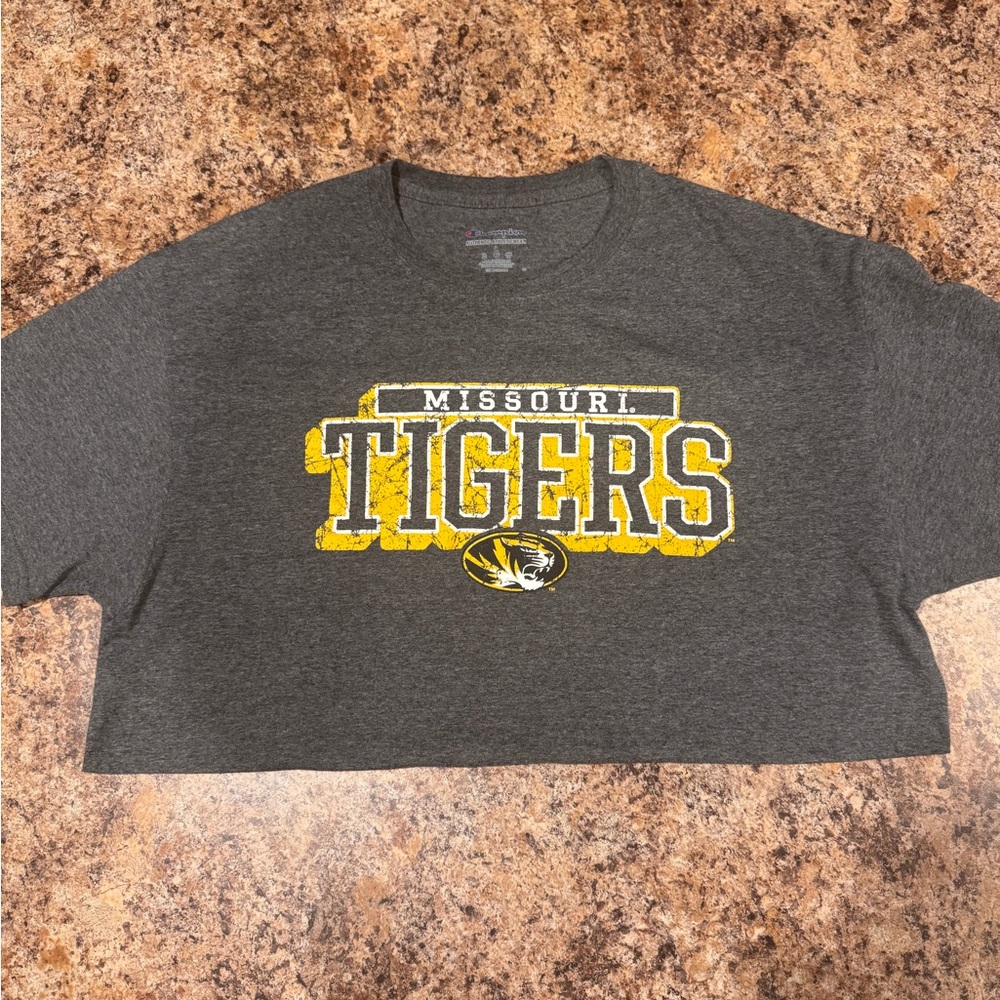 Champion Gray Missouri Tigers T-Shirt